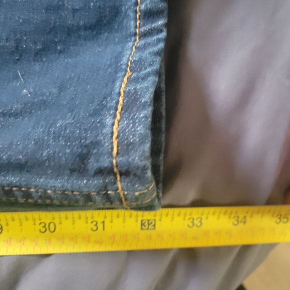 Levis 527 Jeans Mens 34x32 Blue Bootcut Denim Flare Workwear Medium Wash - Picture 7 of 7